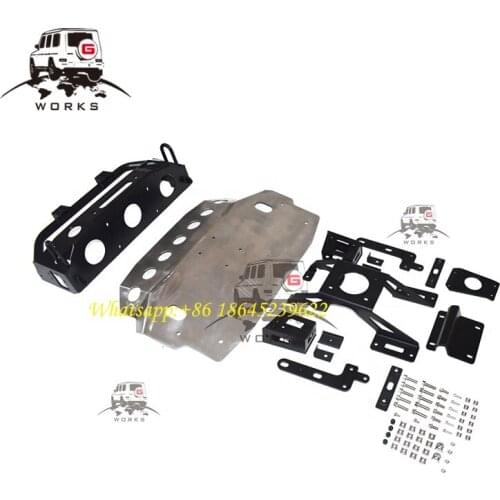 G Class W463 W464 G500 G63 front winch for W463A G63 G500 4X4 square winch guard kit bracket stainless