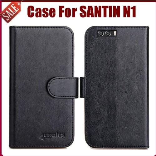 Hot Sale! SANTIN N1 Case New Arrival 6 Colors High Quality Flip Leather Protective Cover For SANTIN N1 Case Phone Bag