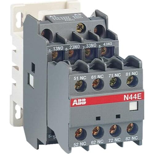 CONTACTOR RELAY ABB N44E 1SBH141001R8044. 16AMP. CONTACTEUR AUX.CONTATTORE AUS.RELAKONTAKTOR
