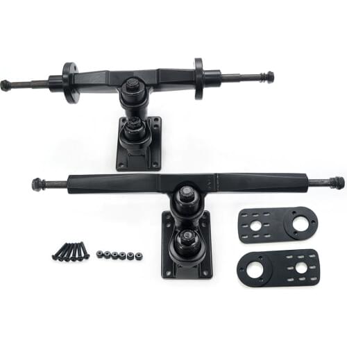 Maytech MTSKT310DB New Truck Set with Motor Mount for Dual Belt-driven Skateboard Elongboard Truck Front and Rear Truck