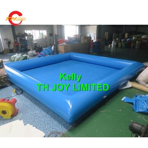 Free air shipping 5x5m cheap inflatable water pool for kids, summer water park inflatable swimming pool for party rental