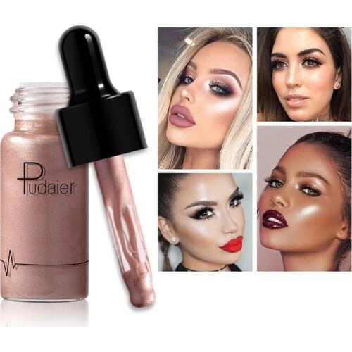 2019 Brand New 12 Colors High Smooth Brighten Highlighter Concealer Shimmer Face Glow Liquid Highlighter Cream Makeup Cosmetic