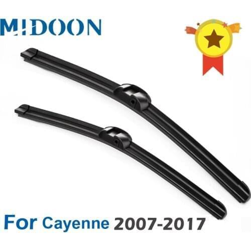 MIDOON Wiper Front Wiper Blades For Porsche for Cayenne 2007 - 2017 Windshield Windscreen Front Window 26"+26"