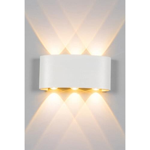 Warm White LED Wall Lamp Aluminum Wall Light Outdoor Indoor Up Down Wall Sconce For Home Stairs Bedroom Bedside Bathroom Light