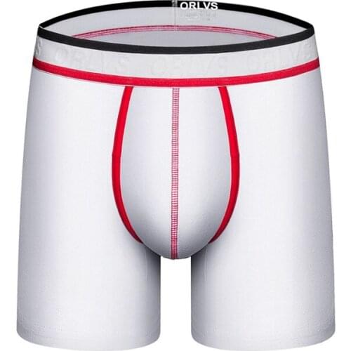 ORLVS Solid Classic Male Underwear Boxers Men Sexy Cueca Boxers Cotton men Boxer Shorts Mens Underwear Boxer homme Underpants
