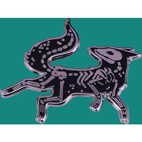 Creativity Skull Enamel Pins Brooch Collecting Fox Alloy Lapel Badges Men Women Fashion Jewelry Gifts Adorn Backpack Collar Hat