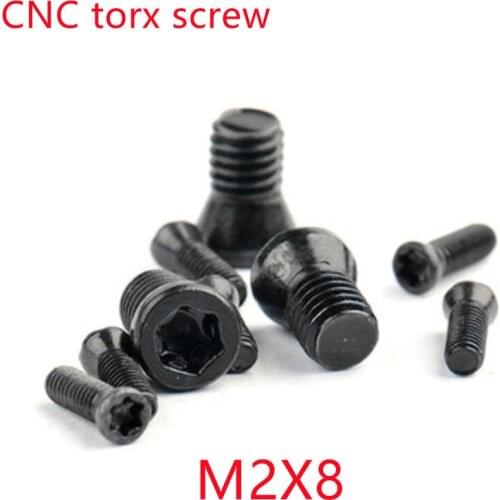 1000pcs M2*8 m2x8 CNC Insert Torx Screw for Replaces Carbide Inserts CNC Lathe Tool