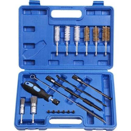 19PCS Universal Injection Tool Seat Cleaning Set Cleaning Injection Tool Cleaner Tool, Cleaning Injection Tool