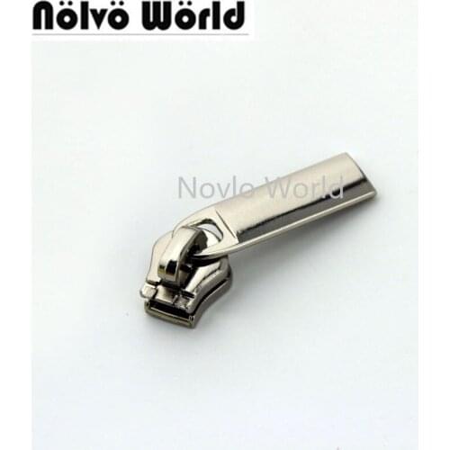 30pcs 5 colors Accept Mix, Size 5 metal teeth head puller metal fitting hardware bags wallets DIY sewing parts