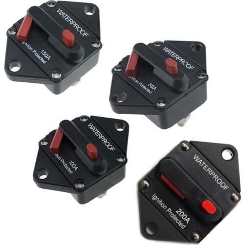 50/100/150/200A Professional Car Automatic Recovery Circuit Breaker Power Supply Protector Car Accessories Supplies Products