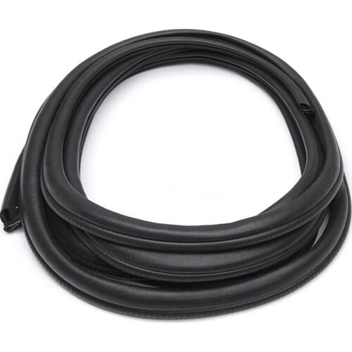 6M B Type Car Door Pillar Noise Insulation Anti-Dust Soundproof Sealing Black Trim Edge Protector Rubber Seal Sealing Strips