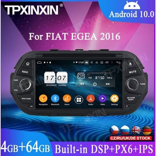 For FIAT TIPO EGEA 2016+ DSP Android 10.0 64G Car DVD Player GPS Navigation GPS Multimedia Player Stereo Head Unit Auto Stereo