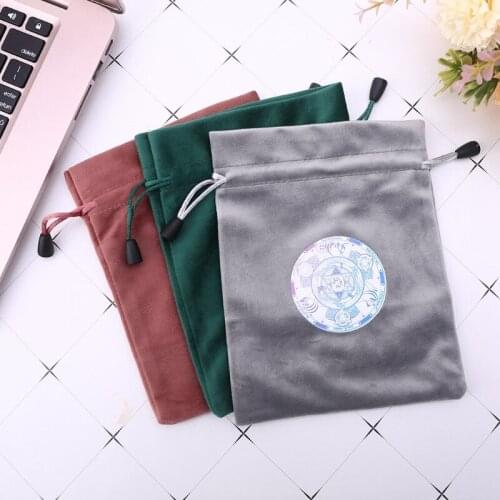Velvet Tarots Storage Bag Mystical Divination Rune Cards Bag Board Game Dice Drawstring Bag