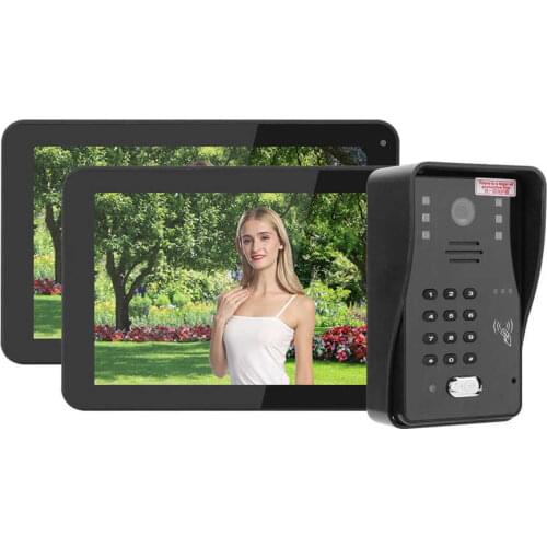 Mirilla digital video peephole Wired Wifi Video Intercom 9in TFT LCD Display 2 Monitors Remote APP Password Card Night