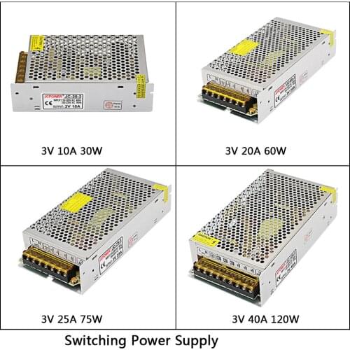 DC3V 10A/20A/25A/40A 180W led Switching Power Supply AC110V 220V to DC 3V led Driver Transformer For LED Strip Light CNC