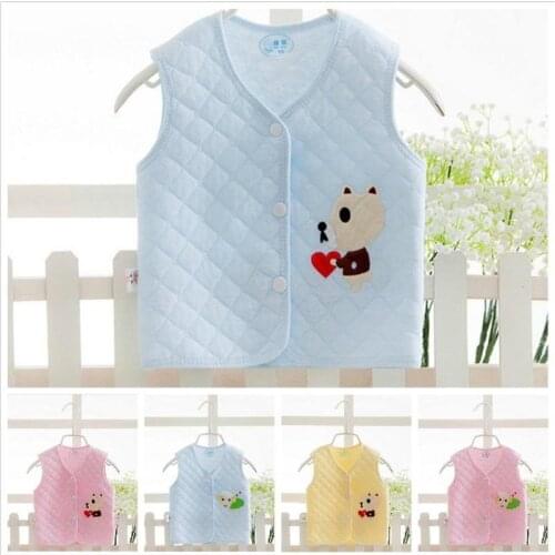 Baby Vest Autumn Warm Waistcoat Baby Girls Boys Unisex Clothes 0 To 24 Month Toddler Infant Outwear Clothing Spring Fall Vest