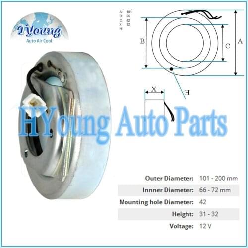 Car air con pump compressor clutch coil for Mazda 5 size: 101(OD)*66(ID)*42(MHD)*32(H)mm