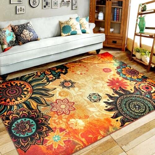 Bohemian carpet living room bedroom home carpet European style entry mats rectangular big size doormat SUGAN LIFE kitchen rugs