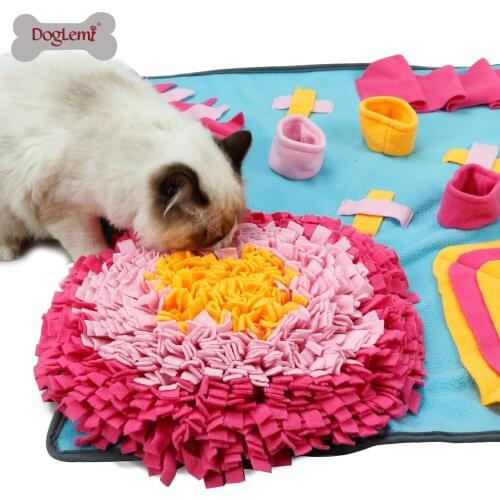 Pet Nasal Congestion Training Mat Dog Toy Sniffing Training Mat Washable Puzzle Toys Training Blanket for Cat Dog