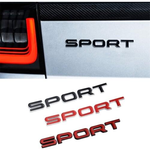 Metal Car Rear Trunk Sticker for Land Rover Sport Badge Range Rover Evoque Velar Discovery 2 3 Defender L322 Auto Emblem Styling