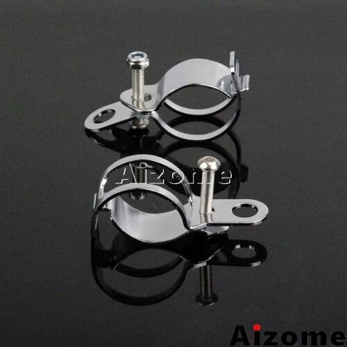 Motorcycle Turn Signals Light Indicator Holder Mount Brackets Fork 27-36mm For Honda Yamaha Kawasaki Dual Sport Bikes