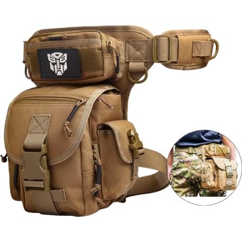 Mens Drop Leg Pouch Tools Bags Tactical Military Leg Bag Fanny Pack Thigh Bags Hiking Hip Bag Outdoor Waist Packs