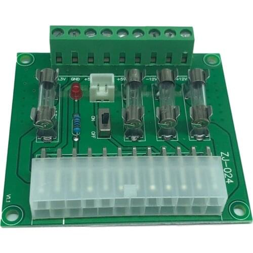 ZJ‑012 Desktop ATX Power Adapter Board Power Supply Module Power Outlet Wiring Module Parts Power Boards 12V/5V/3.3V