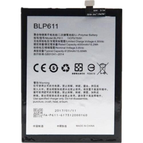 New battery for Oppo BLP611 R9plus R9plusM R9plusT new mobile phone battery