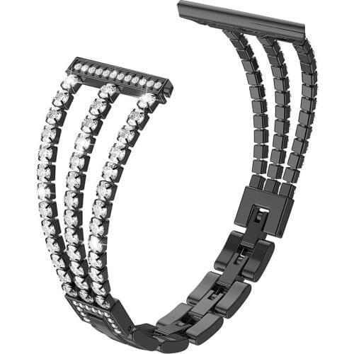 Womens Diamond Strap for Samsung Galaxy Watch 4 Classic 46mm 42mm Band Jewelry Bracelet Active2 44mm 40mm 20mm 22mm Wristbands