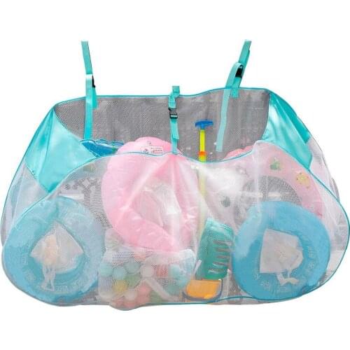 Pool Storage Organizer Mesh Pool Storage Bag For Pool Toys Floats Children Beach Toys Towel Clothes Organizer Large Capacity
