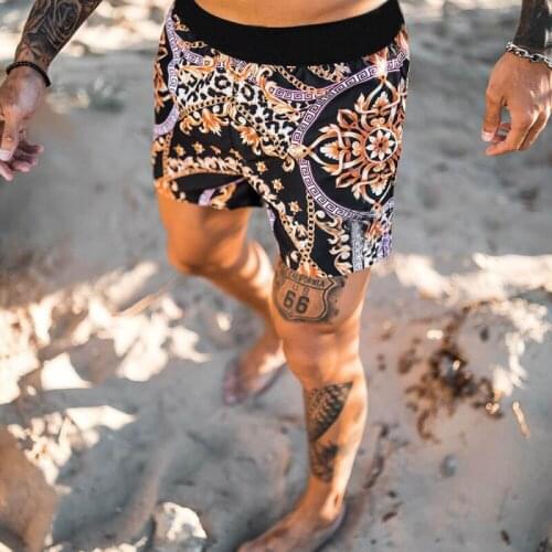 Summer Men Swimwear Shorts Casual Quick Dry Beach Swim Fashion Print Shorts Mens Cofortable Swimming Trunks Short homme