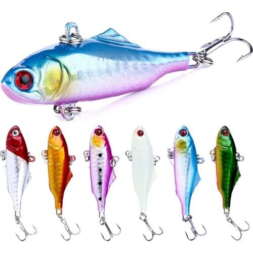 Hengjia 1pcs 6cm 14g Sinking VIB Lure Artificial Wobbler Hard Jigging Bait Ice Winter Fishing Tackle