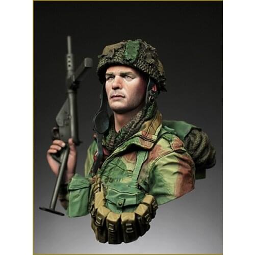 Unassambled 1/10 BRITISH man modern warrior bust Resin figure miniature model kits Unpainted