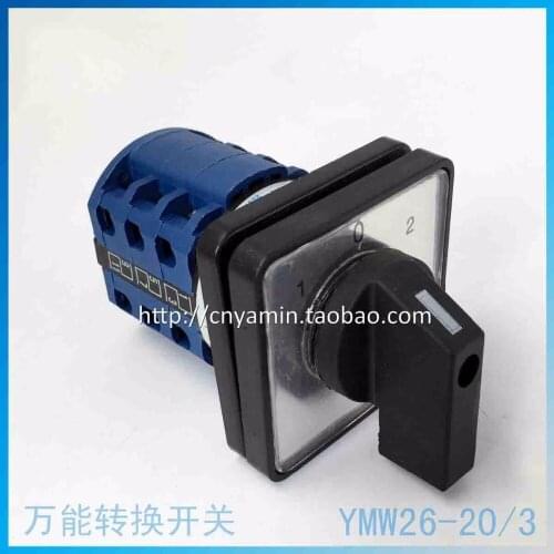 Universal Change-over Switch LW26-20/3 Silver Point 3 Archives 1-0-2 The Three Section Rotating Group Combine