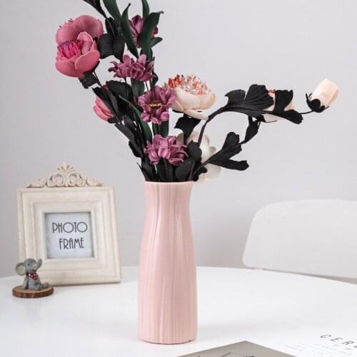 Flower Vase Home Flower Arrangement Living Room Origami Plastic Nordic Style Home Decoration Ornament Home Decor Hot Sale