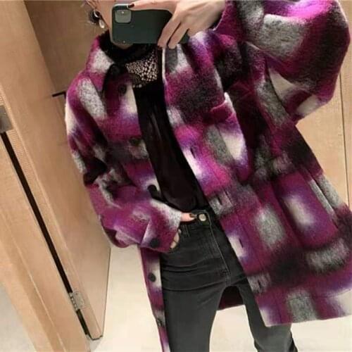 VNXIFM Women's Plaid Coats