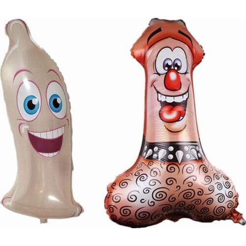 Bachelorette Party Sexy Big Penis Foil Balloon Decor Aluminum Balloon Hen Night Party Bride Team To Be Wedding Decor Supplies