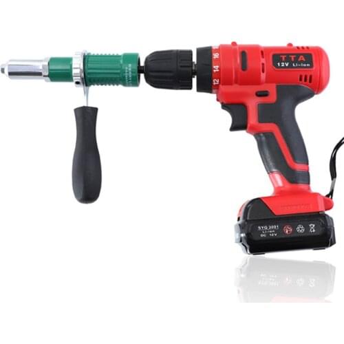 1 Set Electric Rivet Nut Riveting Tool Cordless Riveting Drill Adaptor Insert Nut Tool Multifunction Nail Auto Rivet