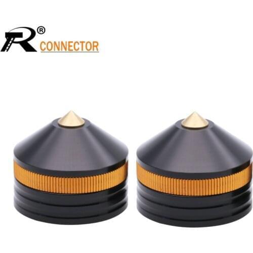 1pc 39x33mm Full Aluminum Isolation Spike Cone Feet Stand Base Pad Damper For HIFI Audio AMP Speaker Turntable CD Monitor Lot