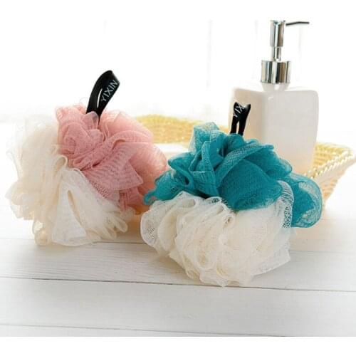 1Pcs Soft Bath Ball Bathsite Bath Tubs Cool flower Bath Towel Body Cleaning Mesh Shower Wash Sponge brush