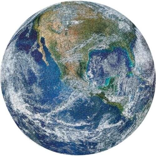 1000 Pieces Rainbow Earth Moon Round Puzzle For kids Children Adults Jigsaw Tangram Educational Toys Brinquedo Juguetes