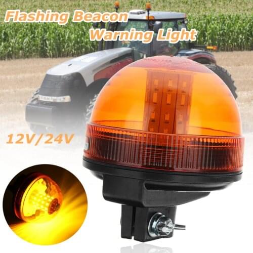 12-24V 40 LED car truck LED rotating flashing light amber warning emergency light tractor SUV boat