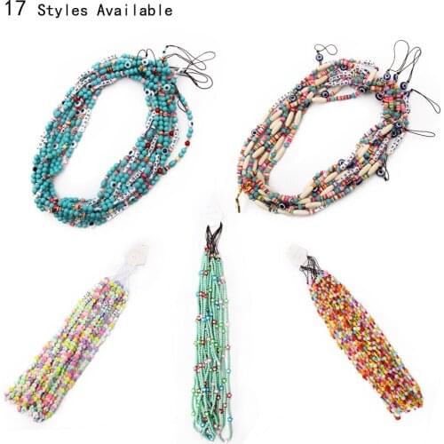 17 Bohemian Mixed Color Pearl Butterfly Stars heart Letter Eye Style Polymer Fimo Beaded Choker Necklace for Women Boho Jewelry