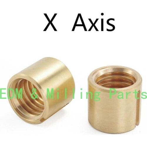 2pcs CNC Milling Machine X Axis Screw Copper Sleeve Nut Vertical Mill Tool For Bridgeport Mill Part