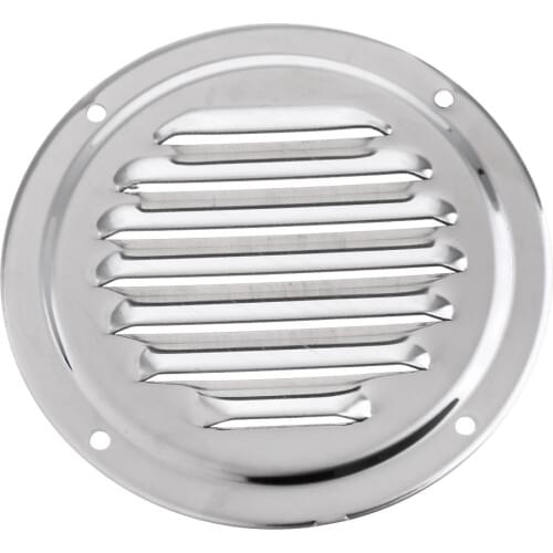 4 Inch Round Stainless Steel Louvered Vent Grill Cover Air Marine Boat Vent