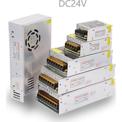 110V 220V To 24V Volt Led Lighting Transformer Power Supply For 5050 RGB 24V Led Strip Lights