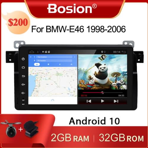 Bosion 9 inch Android 10 for bmw E46,M3,car dvd,gps navigation,wifi,4G LTE,BT,canbus,radio,RDS,2GB RAM,1024x600,support DVR,obd2