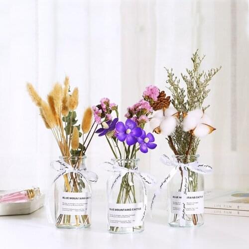 18-Type Mix Real FLower Bouquet Preserved Dried Handmade DIY Matrials Photograph Home Desktop Office Garden Wedding Decoration