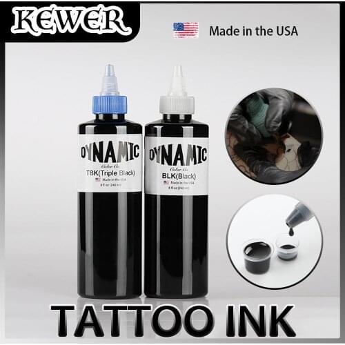 KEWER Tattoo Ink 5/30/60/120/240ML Microblading Pigment Black Tattoo Ink Body Art Painting Permanent Makeup Tattoo Supplies