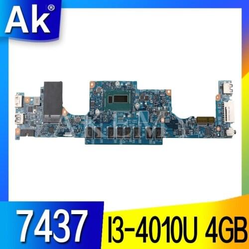 CN-0F6GDH F6GDH For DELL INSPIRON 7437 laptop motherboard DOH40 12310-1 RKNM5 I3-4010U 4GB mainboard notebook PC
